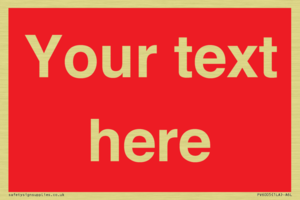 Custom Prohibition: Blank (red) sign